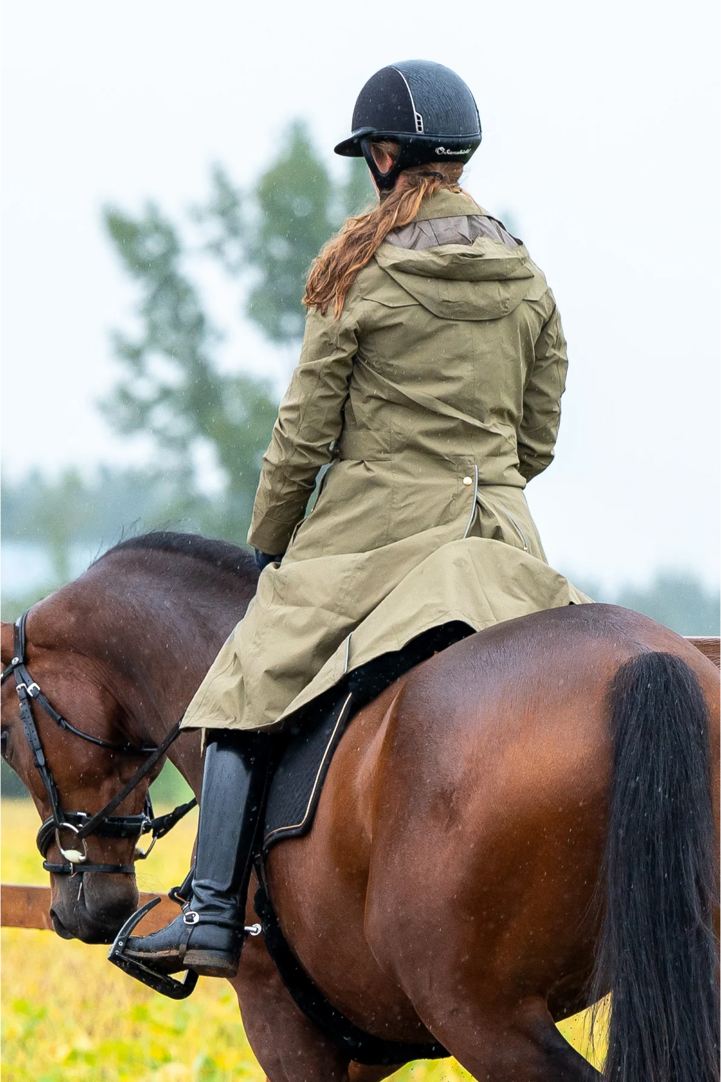 Long riding jacket Leveza Tofino Khaki