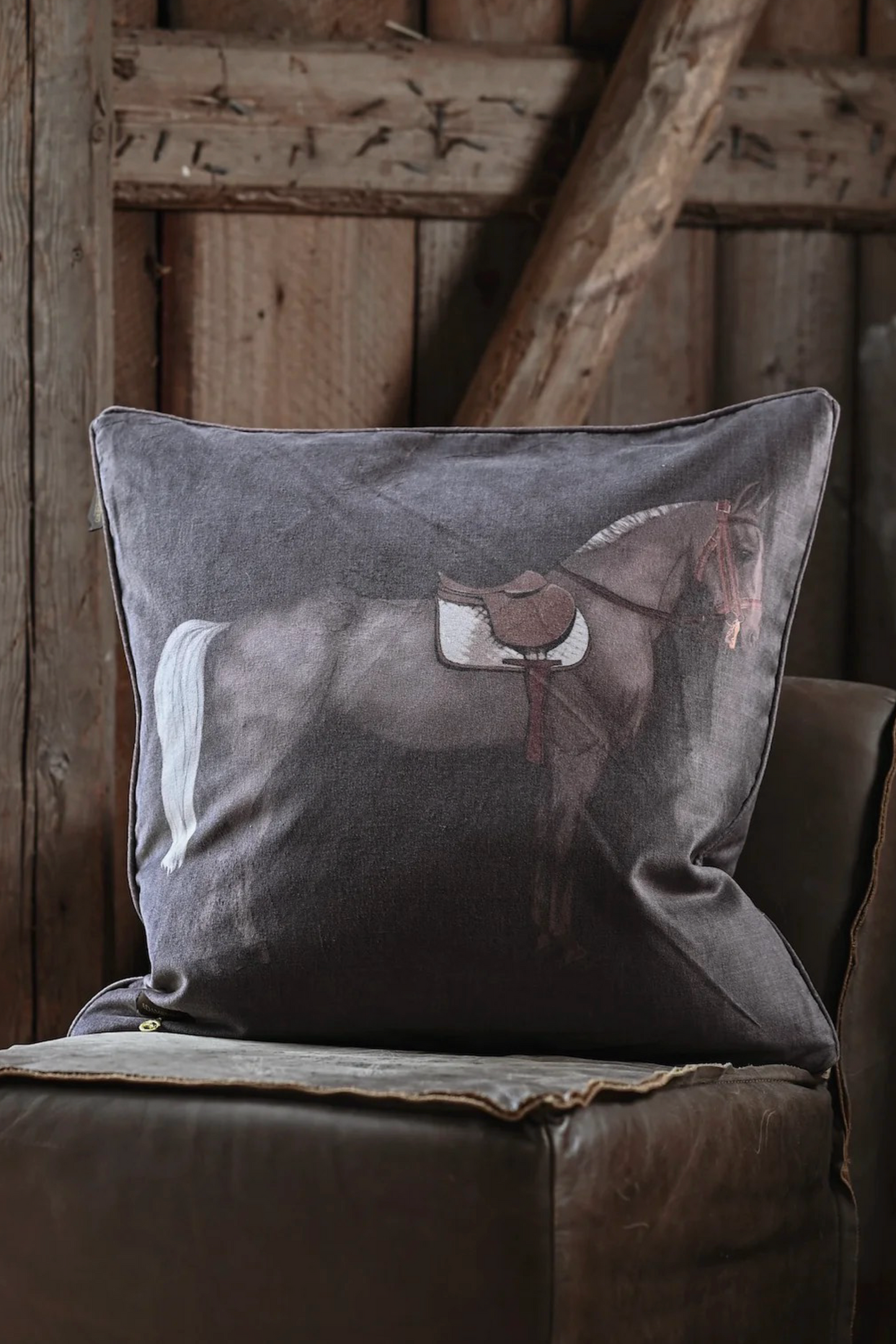 Adamsbro Brown Painted Horse Cushion