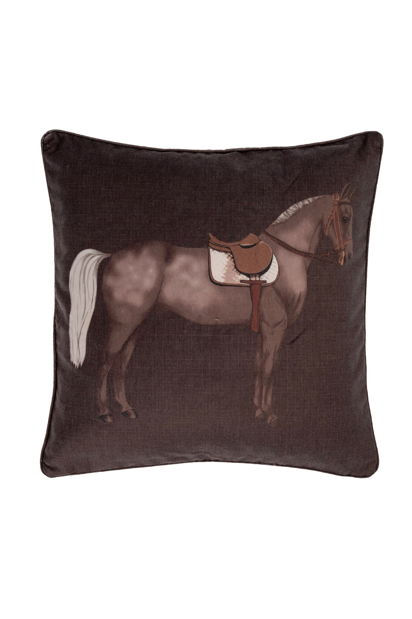 Coussin Cheval peint marron Adamsbro