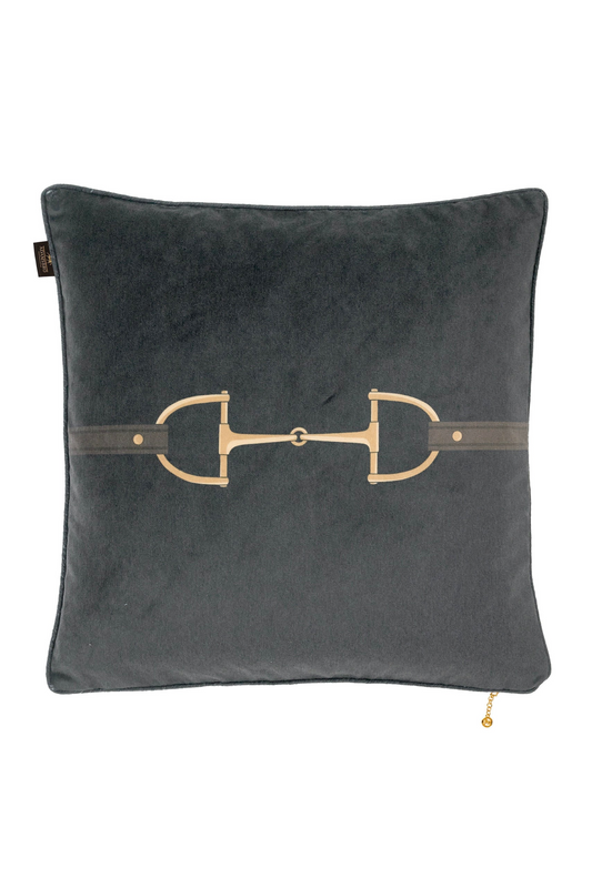 Gray Snaffle Bit Cushion