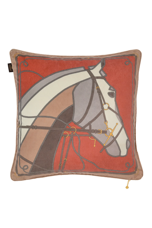 Rusty Horse Cushion