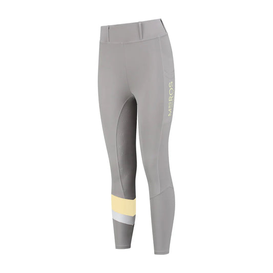 Legging d'Equitation mrs ros silhouette gris et jaune