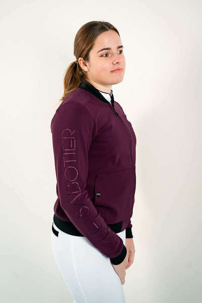 Sweat SIXTINE Aubergine le Sabotier