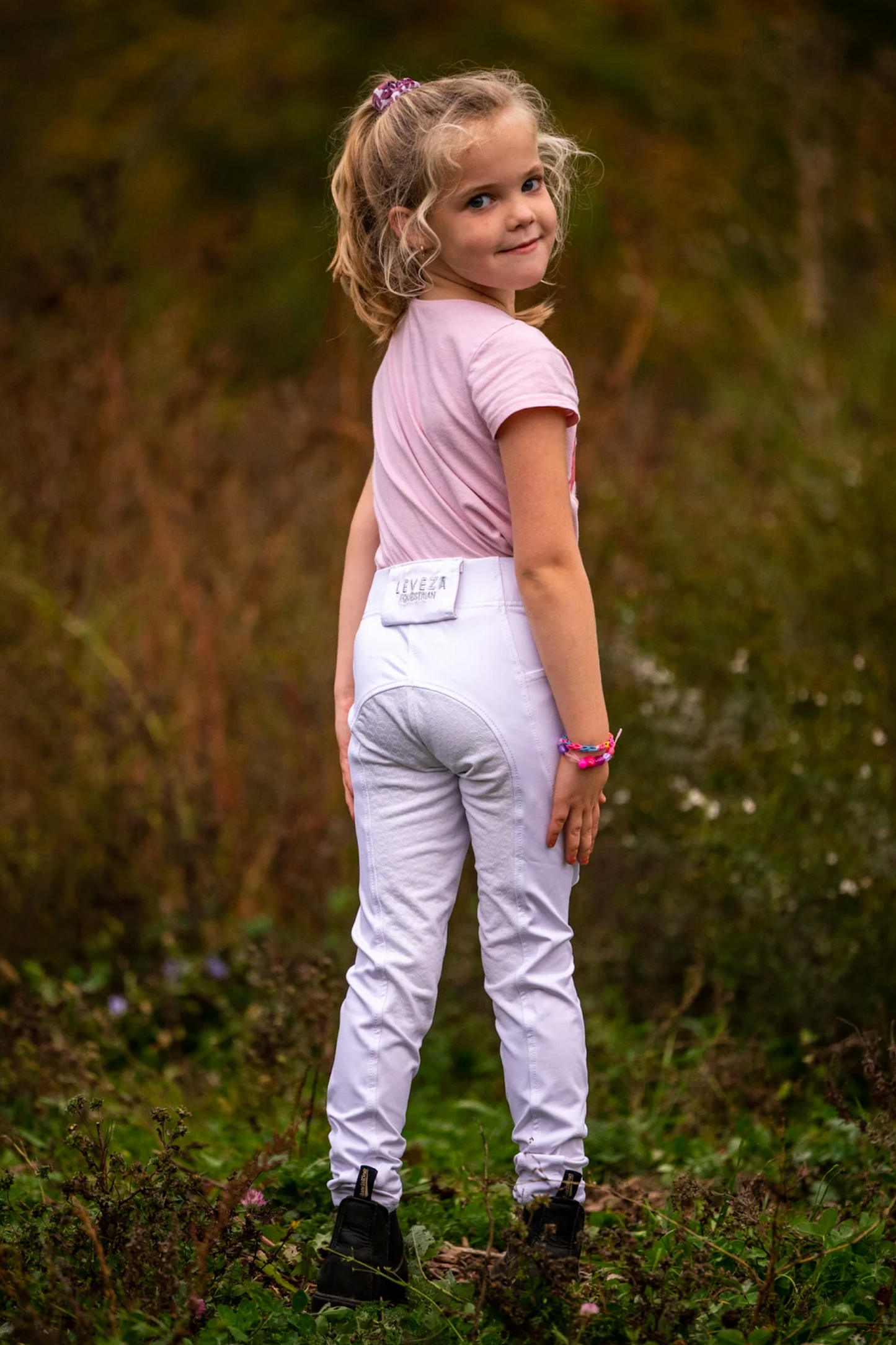 Legging compétition enfant Leveza blanc