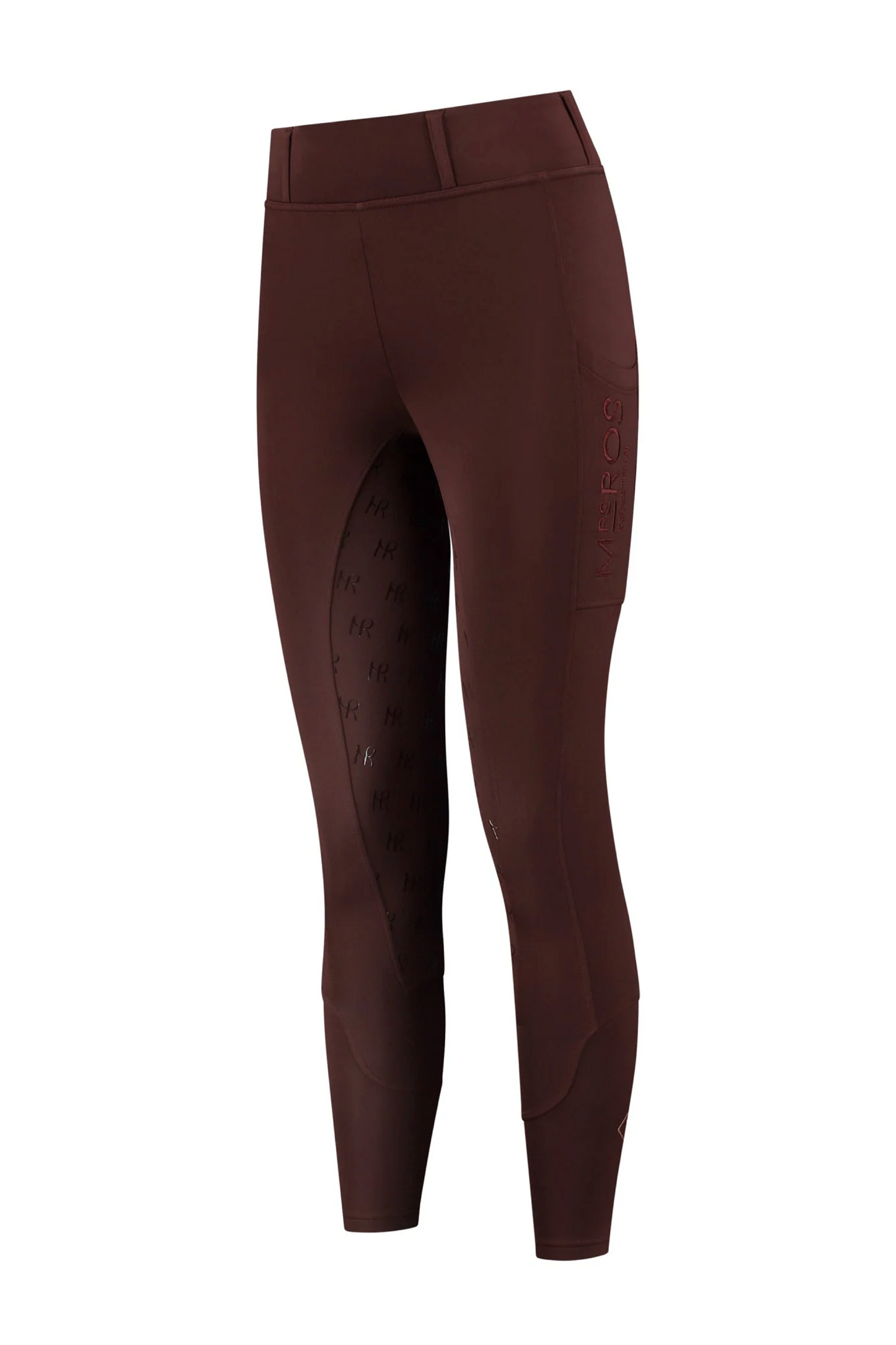 Legging d'équitation bordeaux femme Mrs Ros Blush