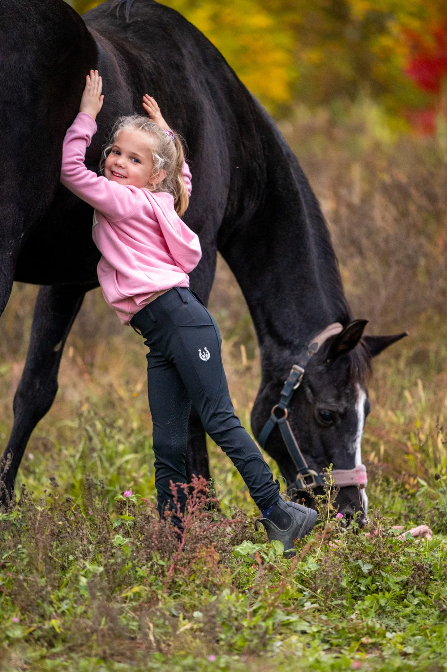 Leveza Oskosh Kinderleggings schwarz