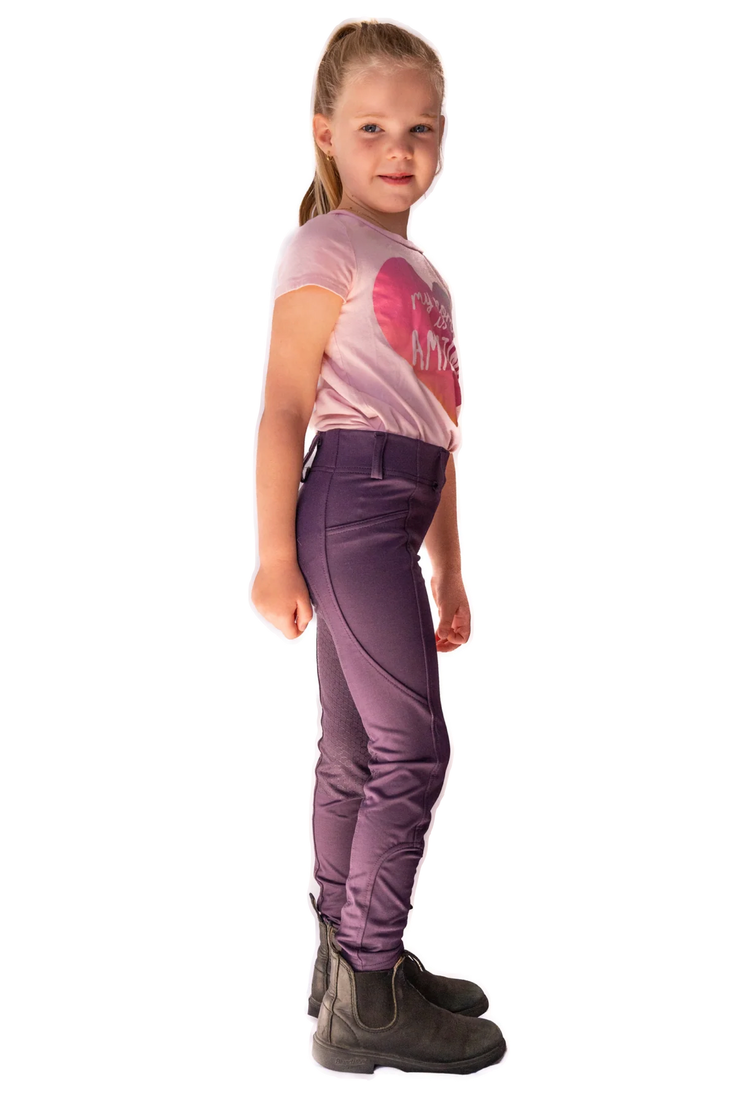 Legging enfant Leveza Plum mauve