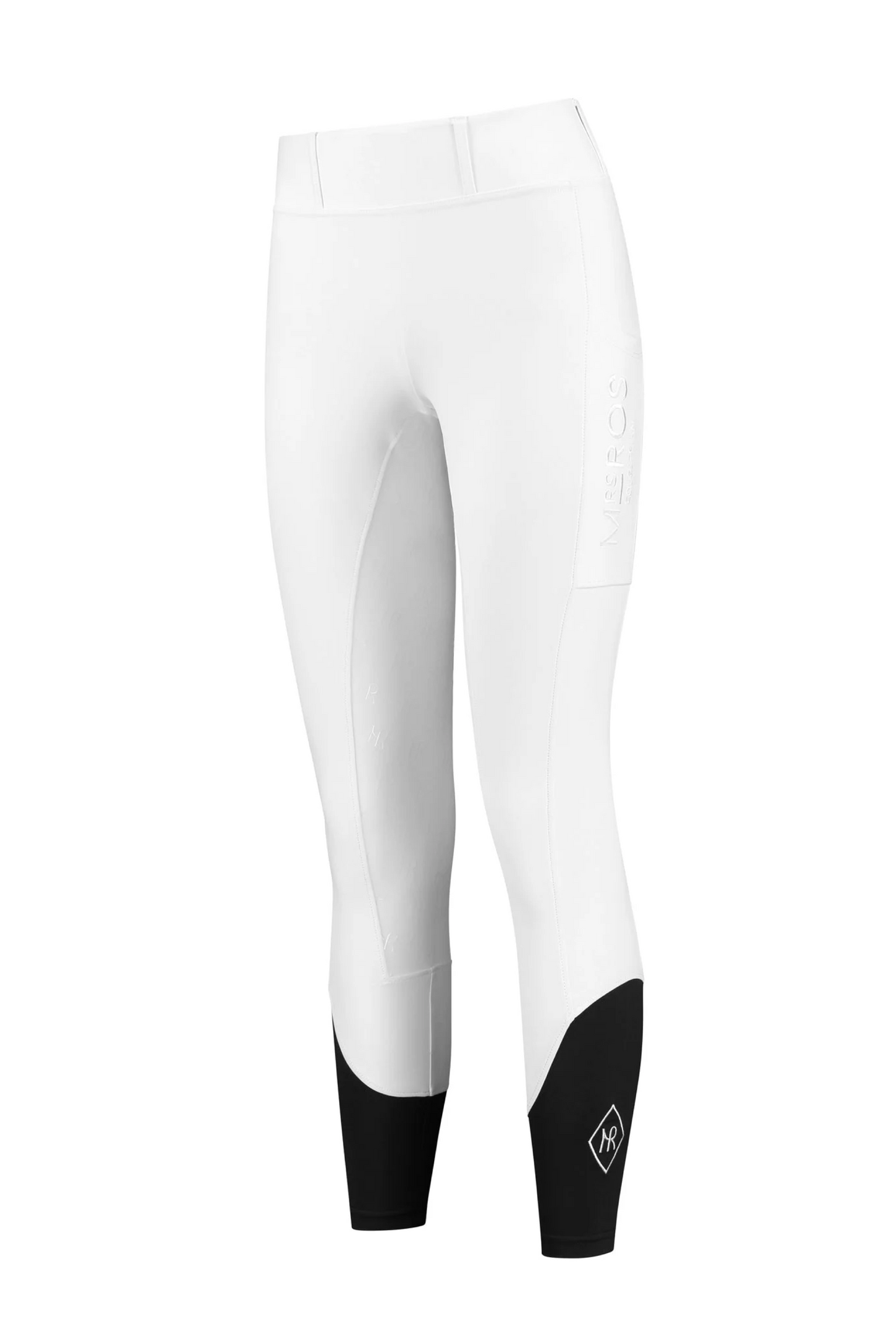 Legging équitation blanc femme Mrs Ros Performance