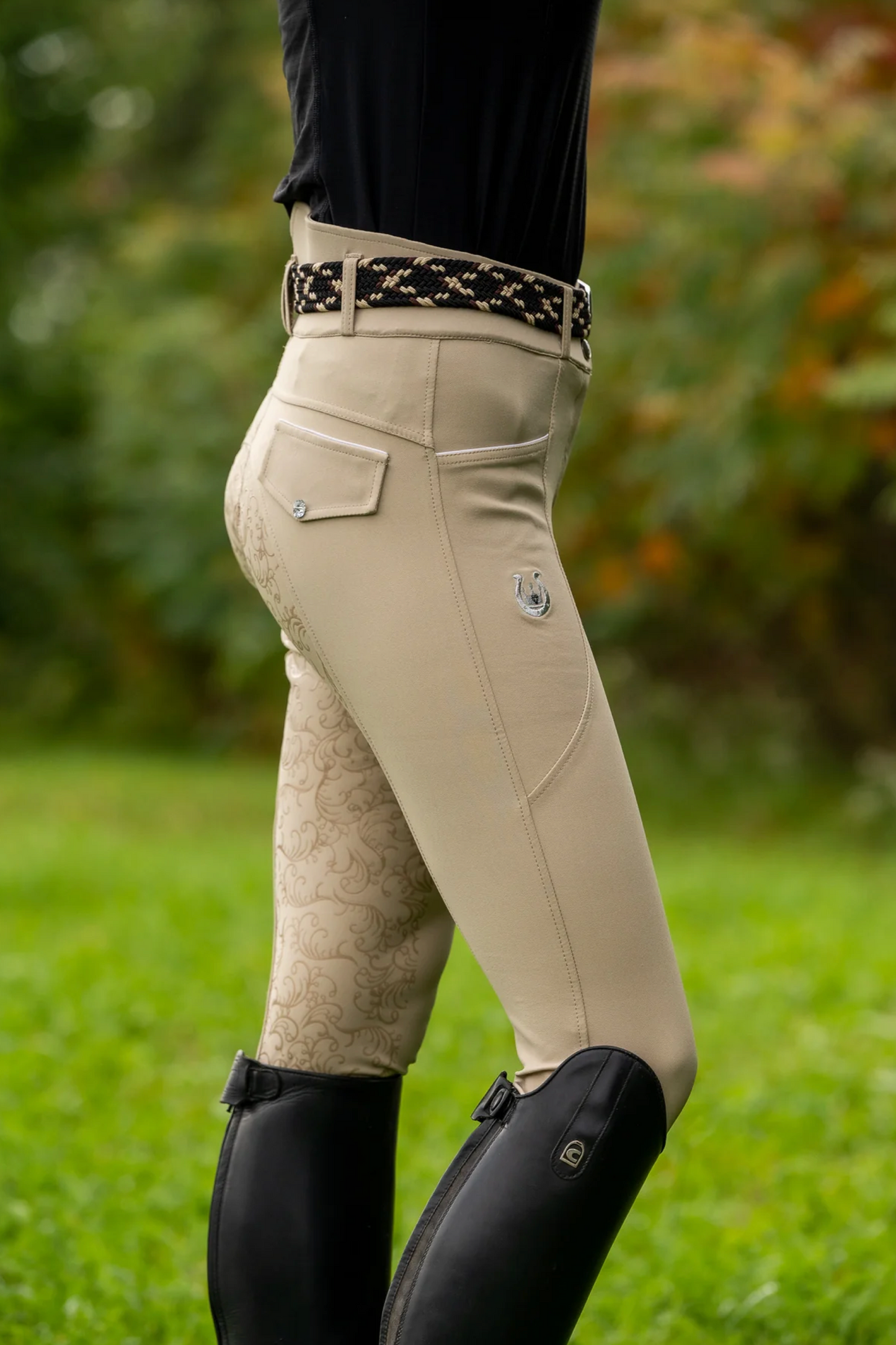 Pantalon équitation beige femme Leveza Dalhousie