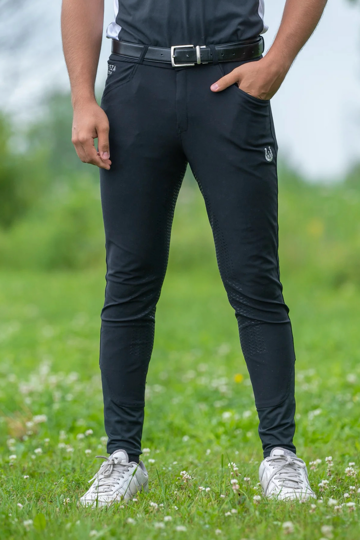 Pantalon équitation noir Leveza homme