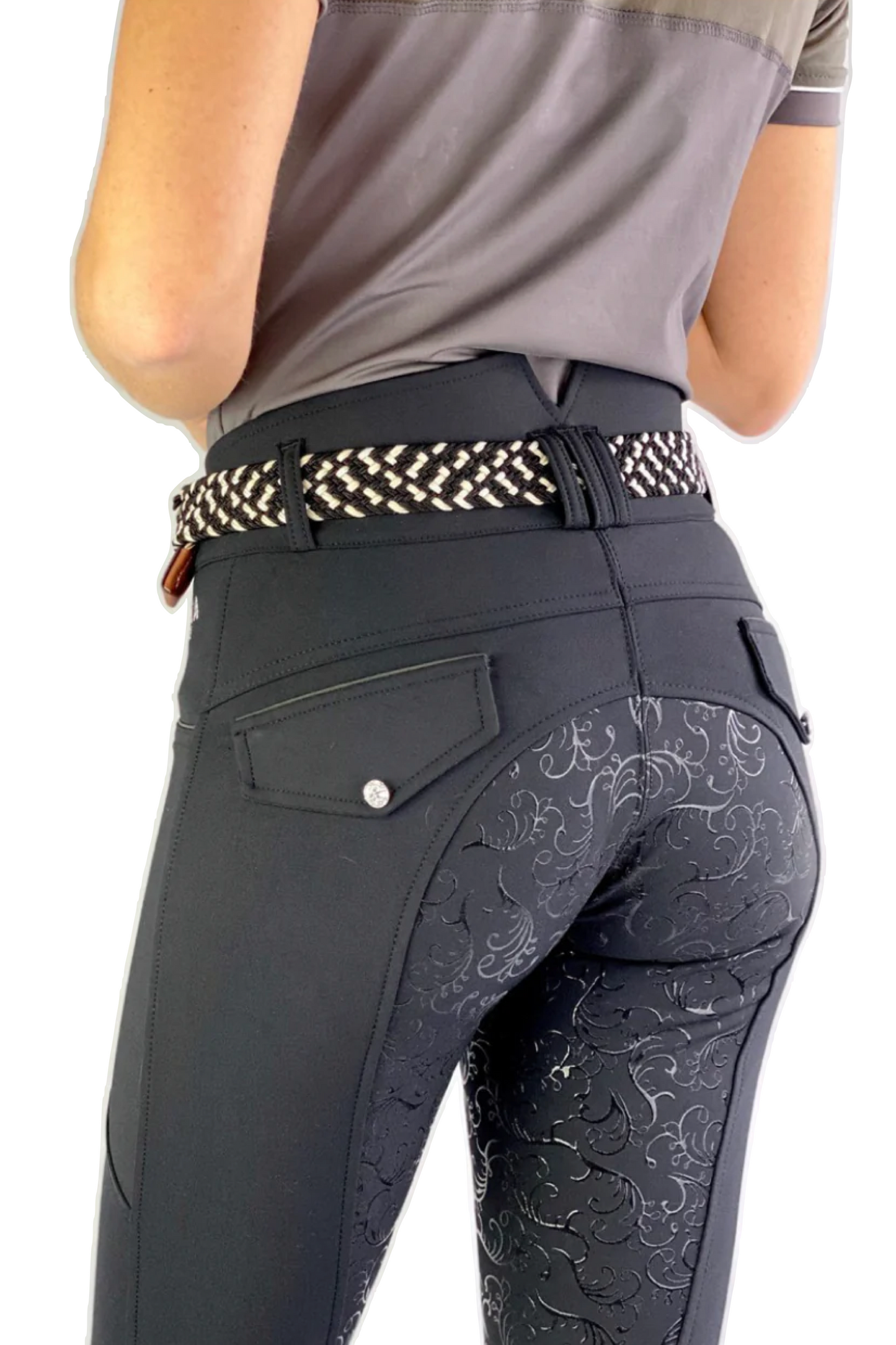 Pantalon équitation noir femme Leveza Dalhousie