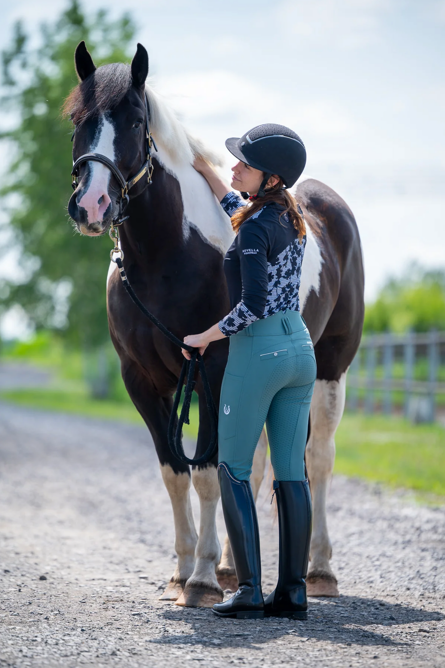 Pantalon équitation vert femme Leveza Nefertiti