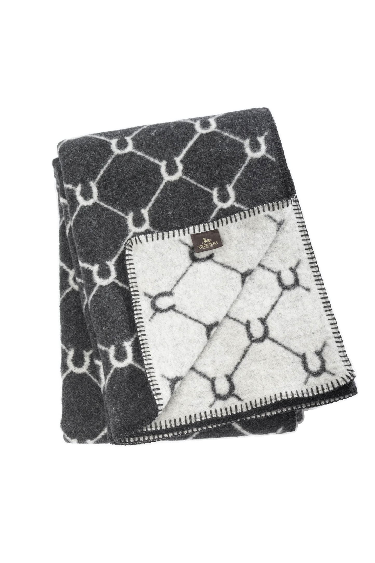 Adamsbro Merino throw blanket black