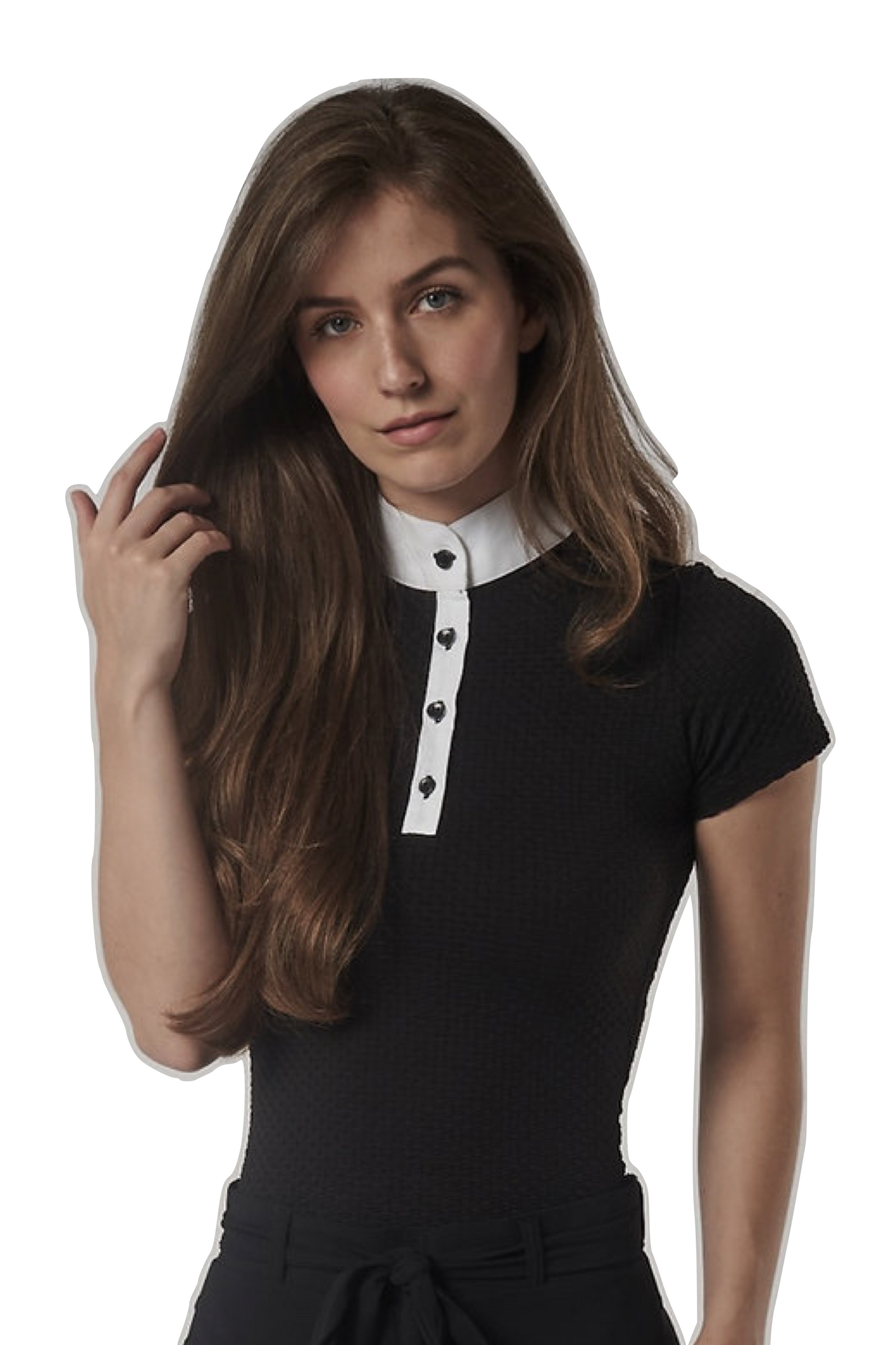 Polo de compétition femme Aviar noir