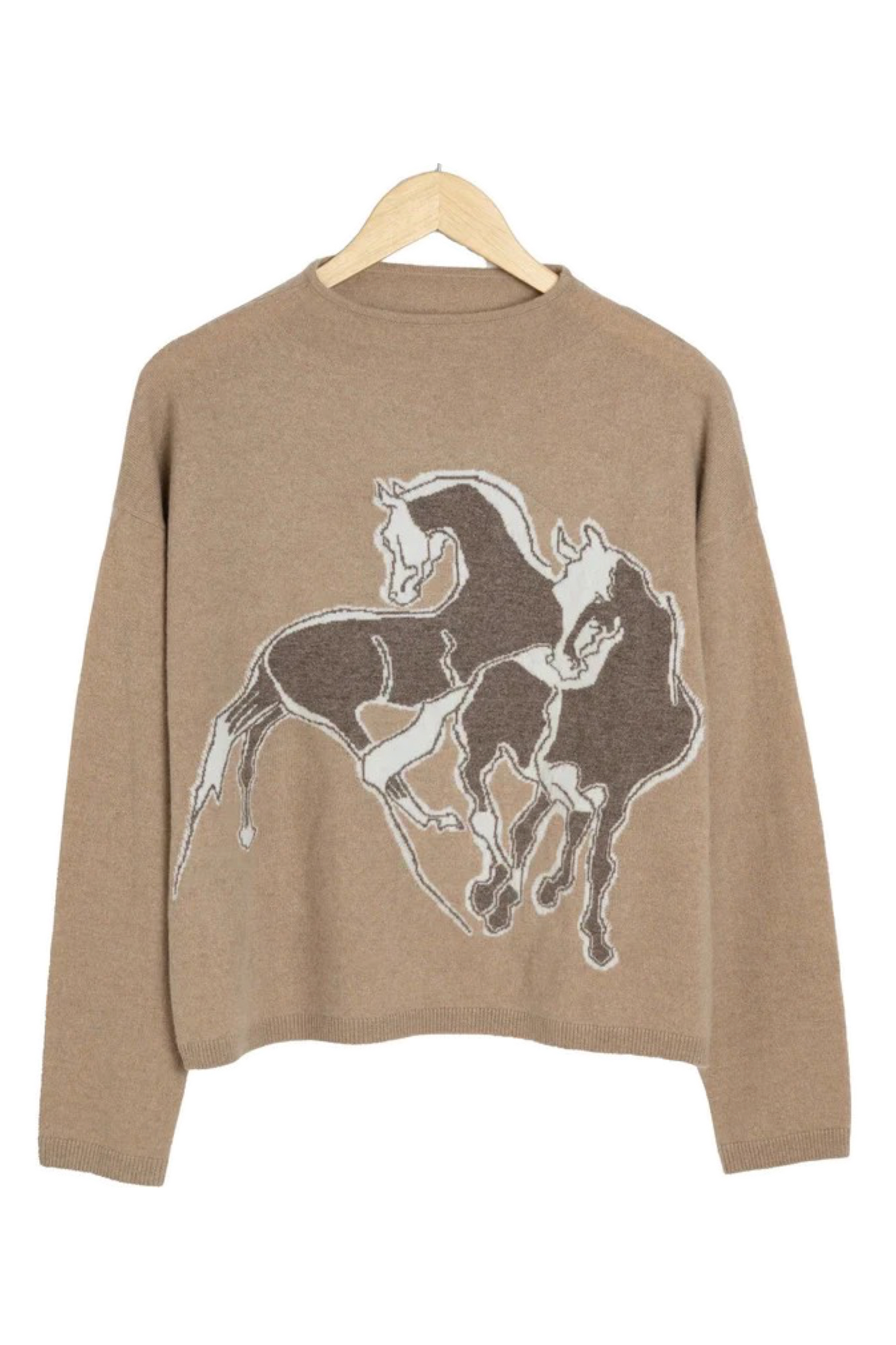 Pull cachemire beige femme Adamsbro