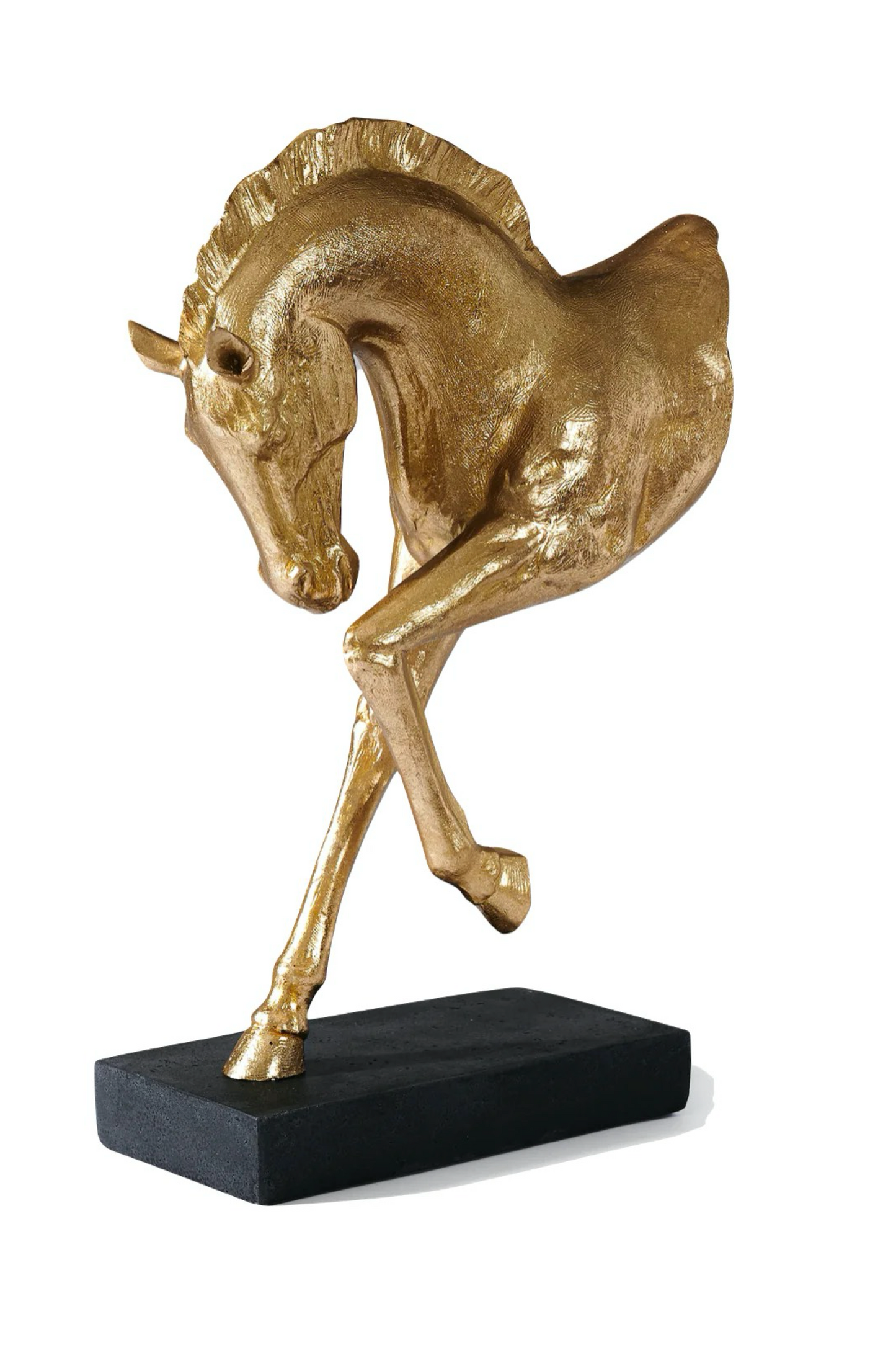 Sculpture de cheval Marengo gold Adamsbro