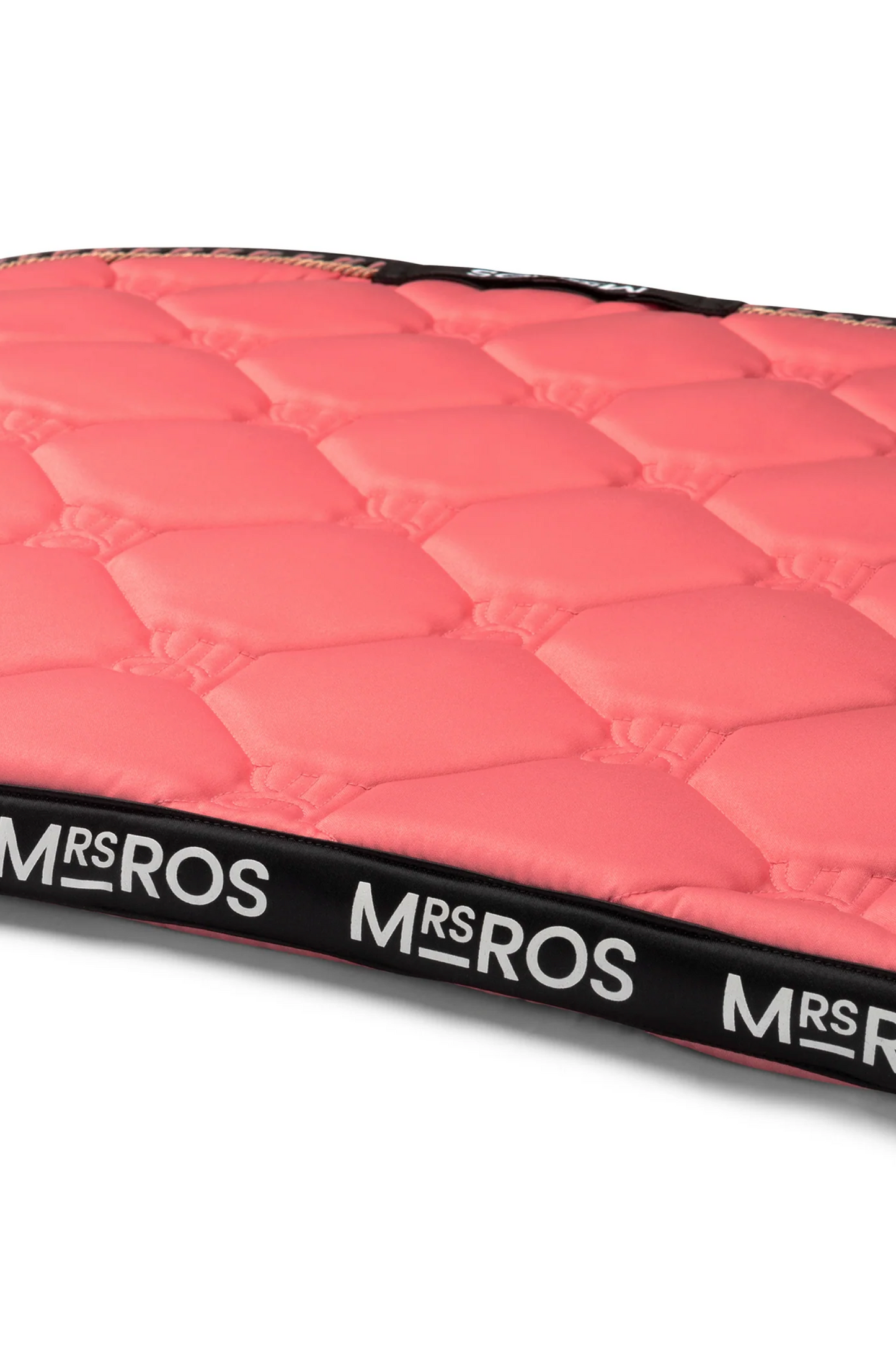 Tapis de selle dressage rose Mrs Ros capitonné