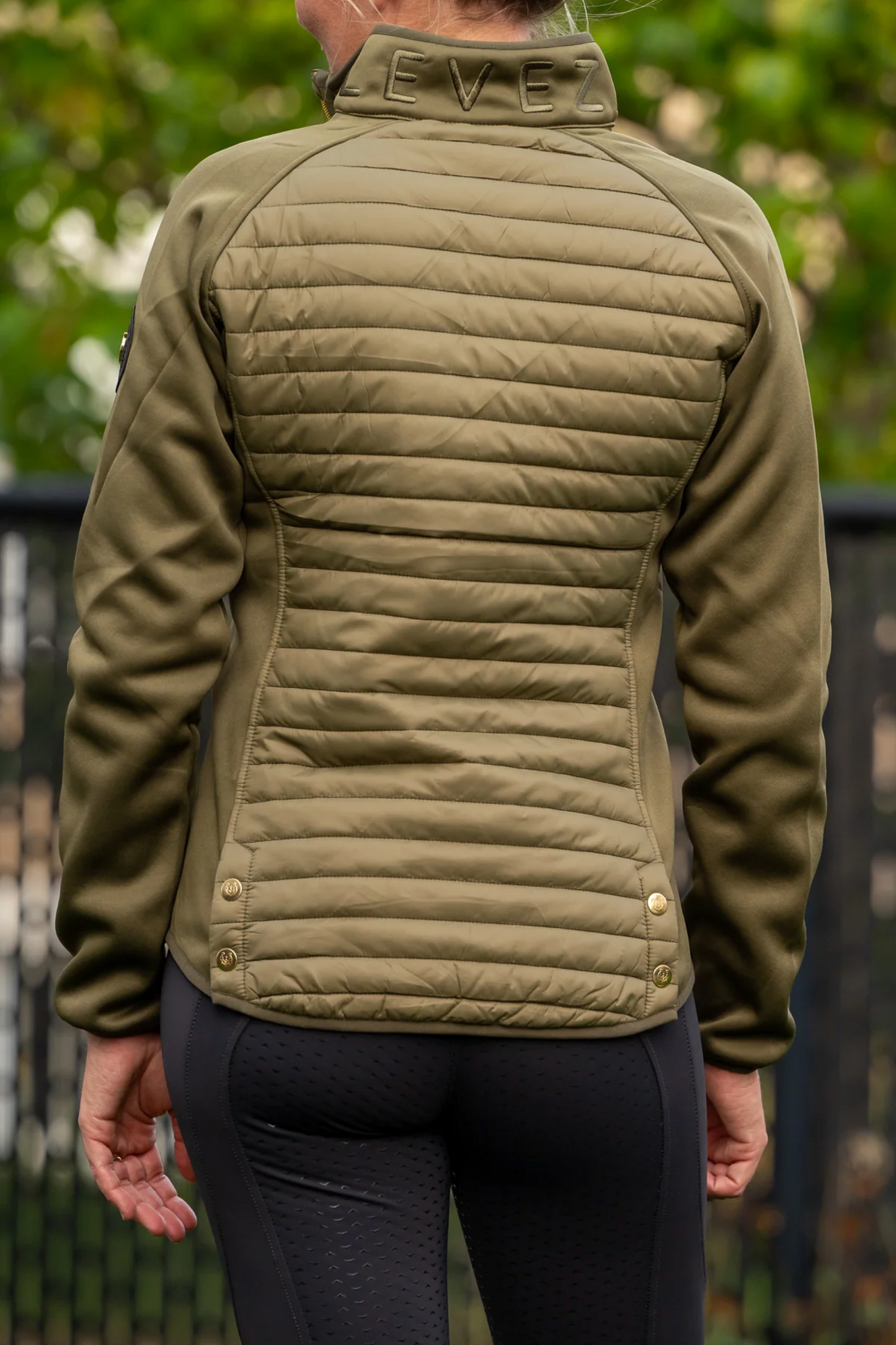 Veste équitation Leveza London khaki