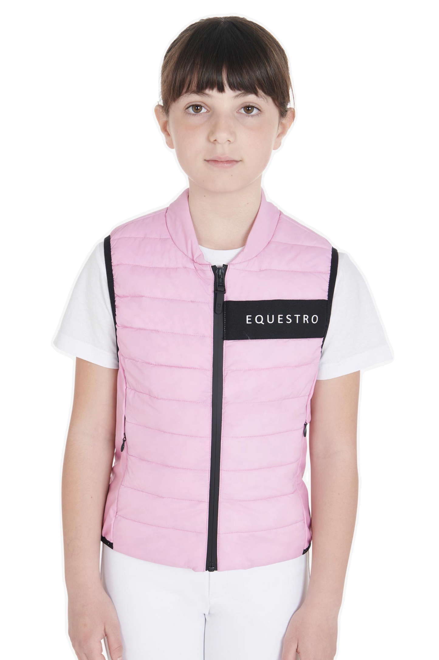 Veste technique équitation rose enfant Equestro