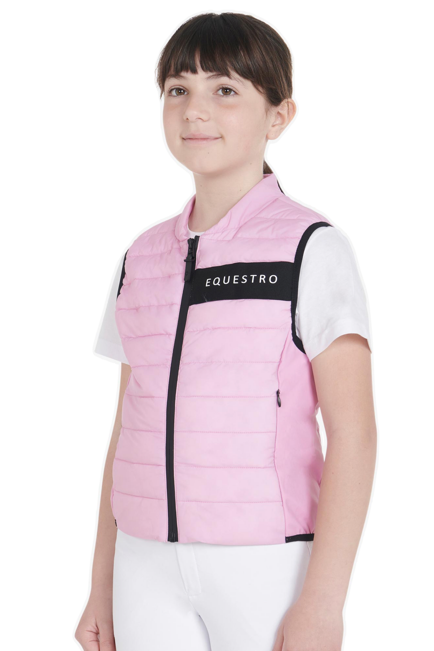 Veste technique équitation rose enfant Equestro