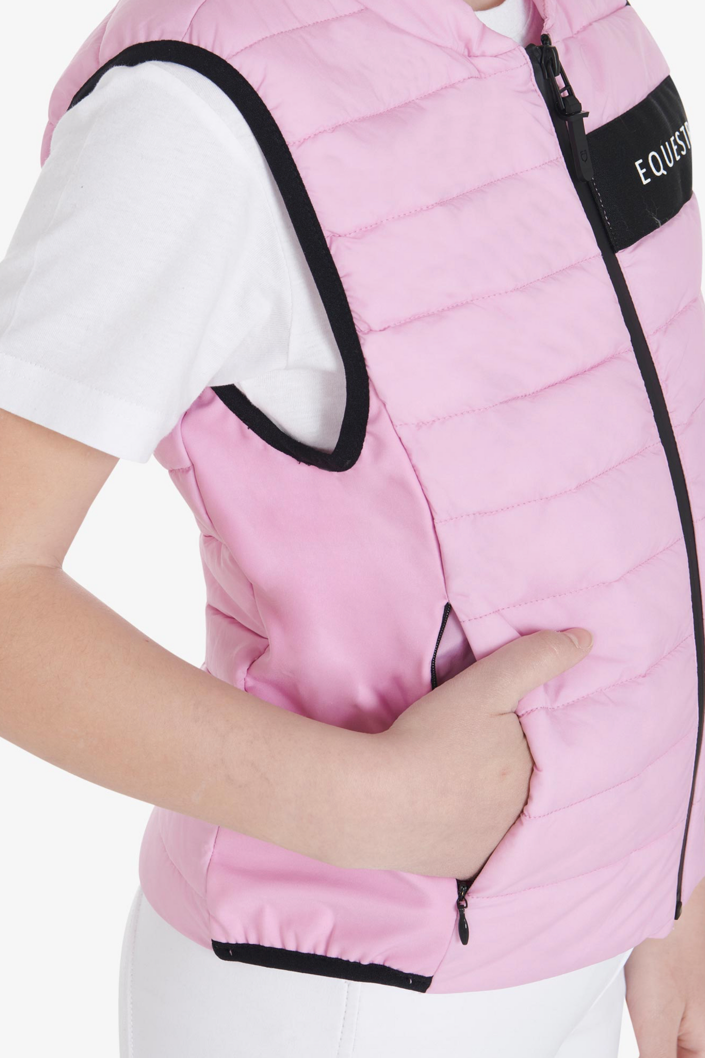 Veste technique équitation rose enfant Equestro