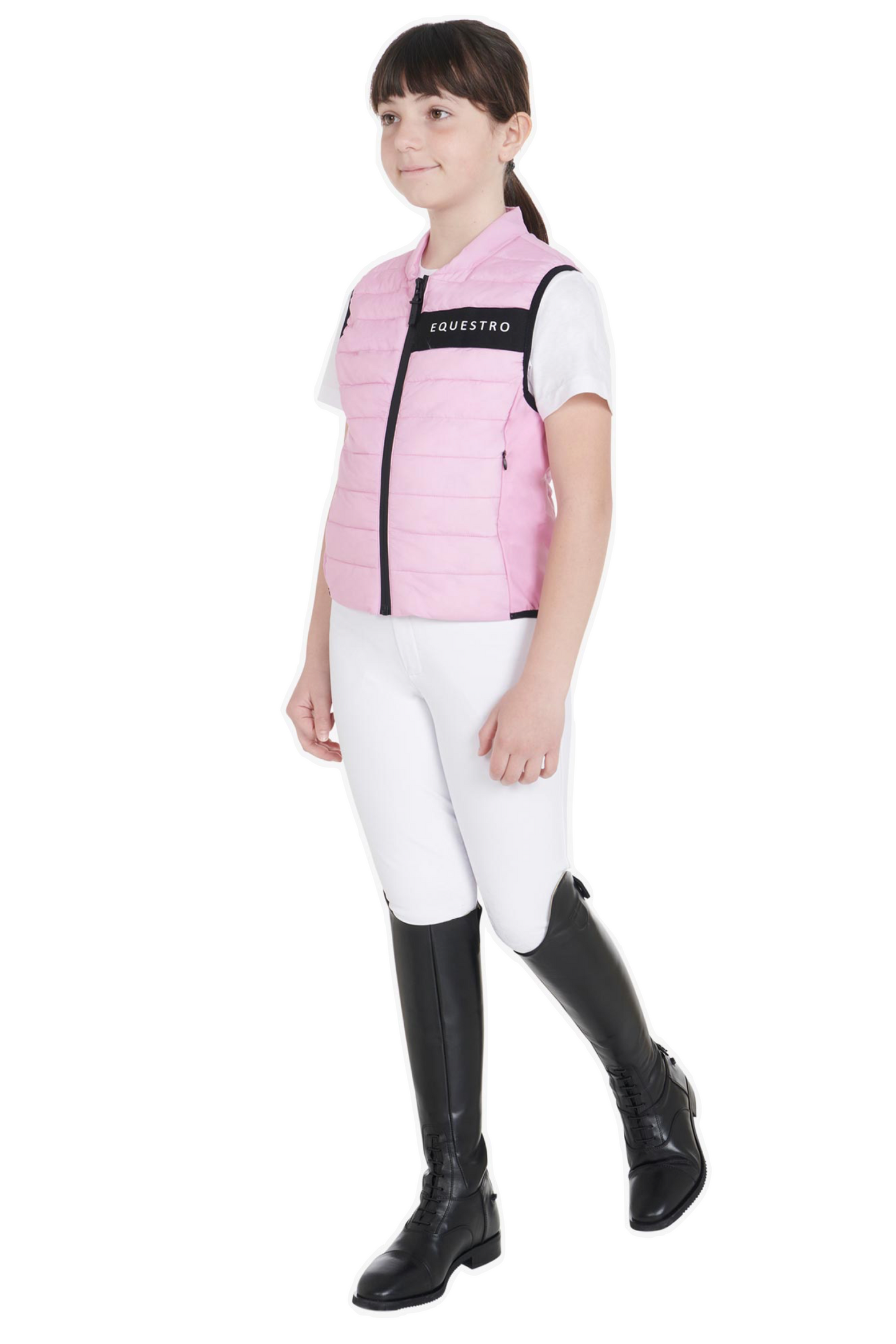 Veste technique équitation rose enfant Equestro